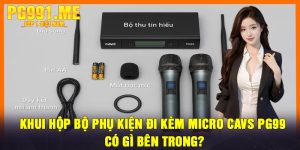 Khui Hộp Bộ Phụ Kiện Đi Kèm Micro CAVS PG99 - Có Gì Bên Trong?