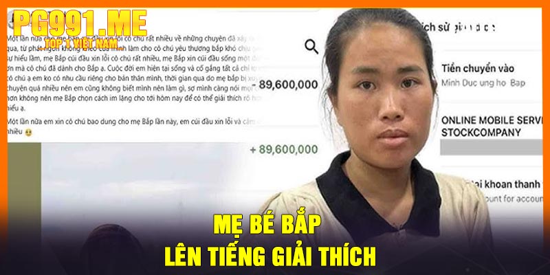 Mẹ Bé Bắp Lên Tiếng Giải Thích